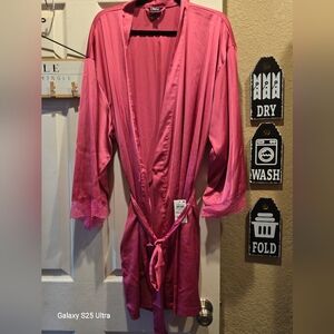 INC International Concepts Pink Lace Robe